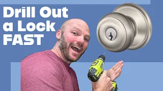 How to drill out a lock FAST