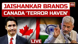 JAISHANKAR LIVE: Terrorists Given Space In Canada Says Jaishankar In Washington Dc | India Vs Canada