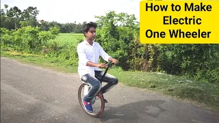 How to make  Self balancing Electric One wheeler at home || Unicycle