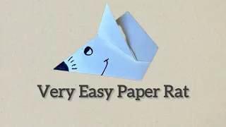 Origami Paper Rat🐭  | Origami Paper Mouse🐁 | How to make a Paper Rat in easy way