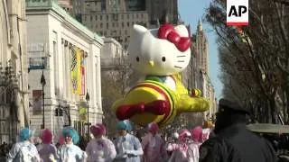 The big balloons soared - and so did the crowd's spirits - as the annual Macy's Thanksgiving Day Par