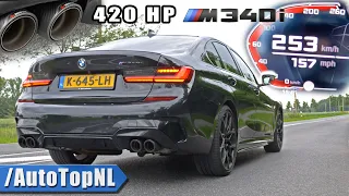 BMW M340i xDrive 420HP *AKRAPOVIC* Acceleration Top Speed POV & SOUND by AutoTopNL