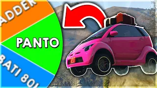 Using a RANDOM Vehicle for every Stunt Jump in GTA Online...