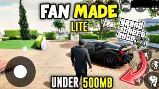 High Graphics Game Like GTA 5 On Android Device || New GTA 5 Fan Made Open World Game GTA V Lite2023