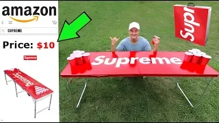 I BOUGHT A SUPREME BEER PONG TABLE FOR $10 ON AMAZON!