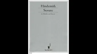 Hindemith Sonata 1st Mov with click "Karaoke - Accompaniment"