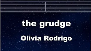 Practice Karaoke♬ the grudge - Olivia Rodrigo 【With Guide Melody】 Instrumental, Lyric, BGM