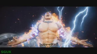 Mortal Kombat 11 - Fire God Liu Kang VS Revenants Evil Kung Lao, Jade & Kitana Fight Scene Cutscene