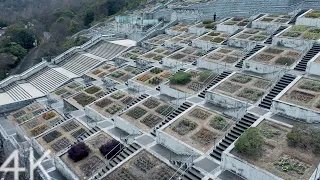 【4K】Walking around Tadao Ando's works on Awaji Island | Rainy day