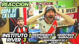 INSTITUTO 1 RIVER 3 - Reacciones de Hinchas de River - DEFINICION ZONA A COPA DE LA LIGA