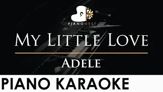 Adele - My Little Love - Piano Karaoke Instrumental Cover with Lyrics