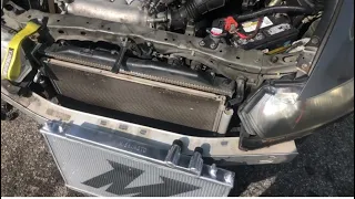 Civic Si mishimoto radiator install