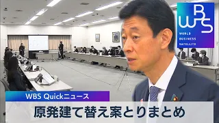 原発建て替え案とりまとめ【WBS】（2022年12月16日）