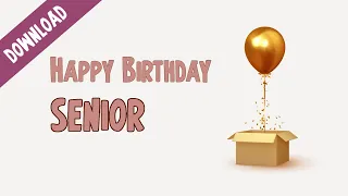 Happy birthday video wishes for elderly persons | Free download