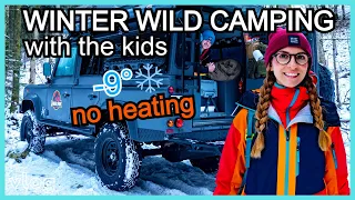 COLD WINTER CAMPING & 4WD IN THE SNOW - Off Grid & Overland with our Defender Camper