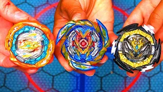 BRAVE VALKYRIE vs DYNAMITE BELIAL vs CYCLONE RAGNARUK | Beyblade Burst Dynamite