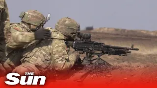 U.S. and Romanian forces conduct joint combat drills