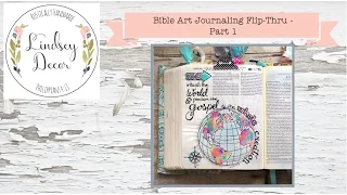 Bible Art Journaling Flip-Thru - Part 1