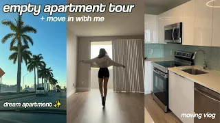 EMPTY APARTMENT TOUR + MOVE IN WITH ME 📦 🏠 moving to florida vlog (ep 3)