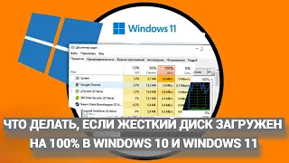 Что делать, если жесткий диск (SSD) загружен на 100% в Windows 10 и Windows 11?