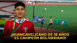 ¡El más rápido! Huancavelicano de 18 años es campeón de los Juegos Bolivarianos 2024