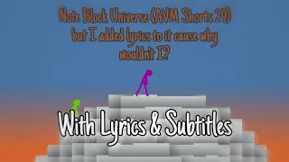 Note Block Universe Lyrics & Subtitles (Second Half) @alanbecker