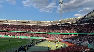 FCN-Hymne Die Legende lebt 1/2 5.April 2023 Max-Morlock-Stadion Nürnberg - VfB Stuttgart DFB Pokal V