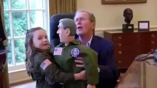 Macey From Ellen Show Meets Greatest Living President