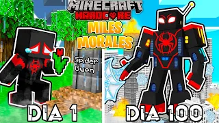 🟥SOBREVIVÍ 100 DÍAS como SPIDERMAN en Minecraft HARDCORE!