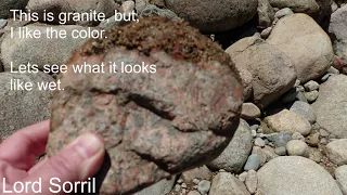 Rock Hounding NH River - Granite...