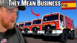 American Reacts to Big Forest & Fire Emergency Vehicles - España