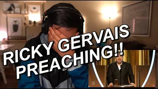 RICKY GERVAIS 2020 GOLDEN GLOBE OPENING MONOLOGUE REACTION!! | NO F'S GIVEN EVER