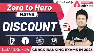 Discount | Maths | Adda247 Banking Classes | Lec-34