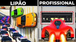 Novas FUGAS VIRAIS do GTA 5 (Lipão vs Profissionais)