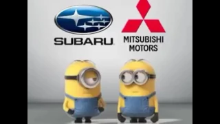 Subaru vs Mitsubishi (Minion Style)
