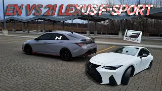 21 LEXUS 350 F-SPORT vs ELANTRA N