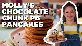 Molly Yeh's Chocolate Chunk Peanut Butter Pancakes | Girl Meets Farm | Food Network