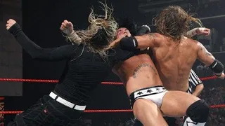 Edge vs Jeff Hardy vs CM Punk Title Match Raw 2009 Highlights