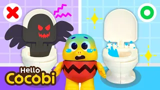 Will a Ghost Go Boo? Bathroom Monster Song👻 | Cocobi Kids Songs & Nursery Rhymes | Hello Cocobi