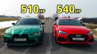 Новая BMW M3 G80 vs AUDI RS5 2.9T vs GLC 63s AMG vs GOLF 6R. BMW M2 vs BMW M440i ГОНКИ