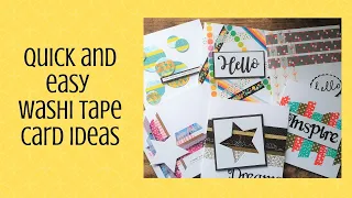 Quick and Easy Washi Tape Card Ideas