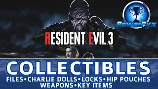 Resident Evil 3 Remake All Collectible Locations (Files, Charlie Dolls, Locks, Safes, Key Items)