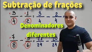 Fração 15: Subtração de frações com denominadores diferentes