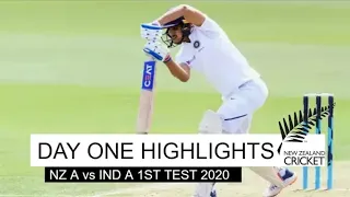 New Zealand vs India 1st test day 1 highlights 2020