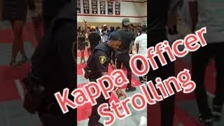 Police officer Kappa Alpha Psi S.I.U.E. cop strolling