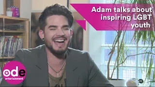 Adam Lambert talks about inspiring LGBT youth while in London