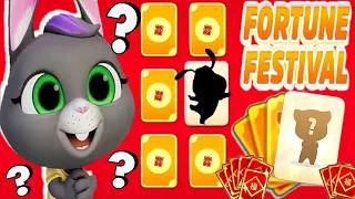 Talking Tom Gold Run Fortune Festival Event Lucky Cards Zombie Ben vs Roy Raccoon Gameplay