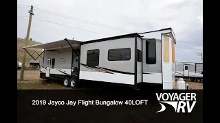 2019 Jayco Jay Flight Bungalow 40 Loft Travel Trailer Video Tour - Voyager RV Centre