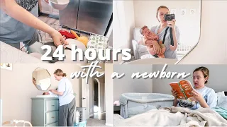 realistic 24 hours with a newborn | day in the life of a first time mom