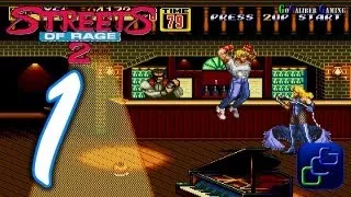 Streets Of Rage 2 Walkthrough - Gameplay Part 1 - Axel Stage 1